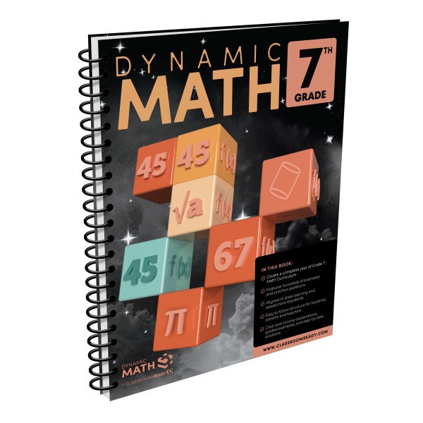slide 5 of 8, Dynamic Math by Classroom Ready Workbook, 7th Grade, 1 ct