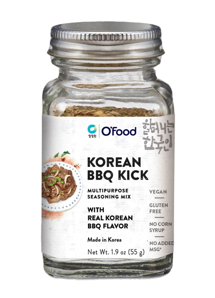 slide 1 of 2, O'Food Korean Bbq Kick Multipurpose Seasoning Mix, 1.9 oz