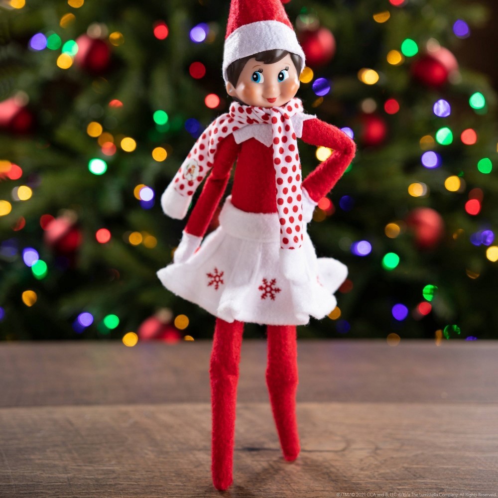 slide 2 of 6, Elf on the Shelf Claus Couture Snowflake Skirt & Scarf, 1 ct