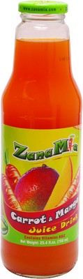slide 1 of 1, Zanamia Carrot & Mango Juice Drink, 25.4 oz