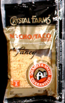 slide 1 of 1, Crystal Farms Mexican Style Taco Cheese Blend Finely Shredded Cheese, 8 oz