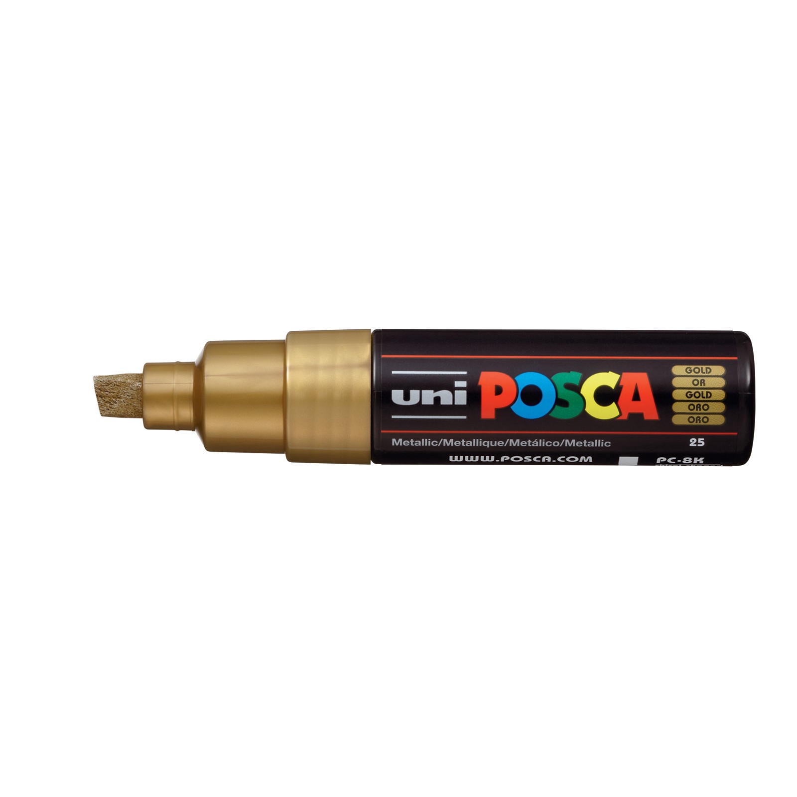 slide 3 of 3, Uni Posca Pc-8k Broad Chisel Tip Paint Marker, 8 mm
