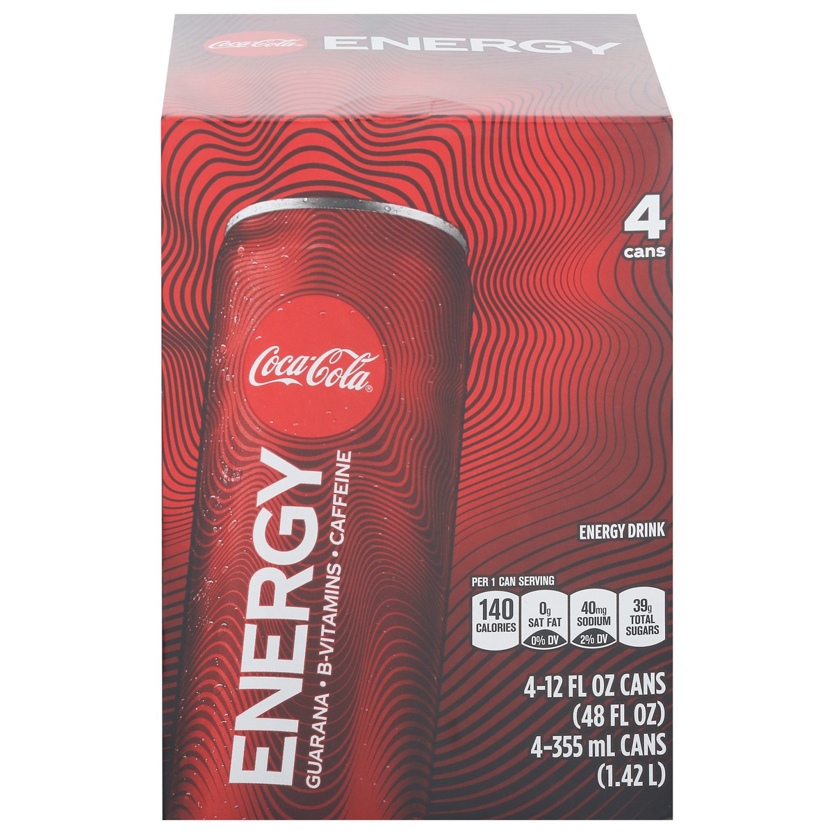 slide 6 of 12, Coca-Cola 4 Pack Energy Drink 4 ea - 4 ct, 4 ct