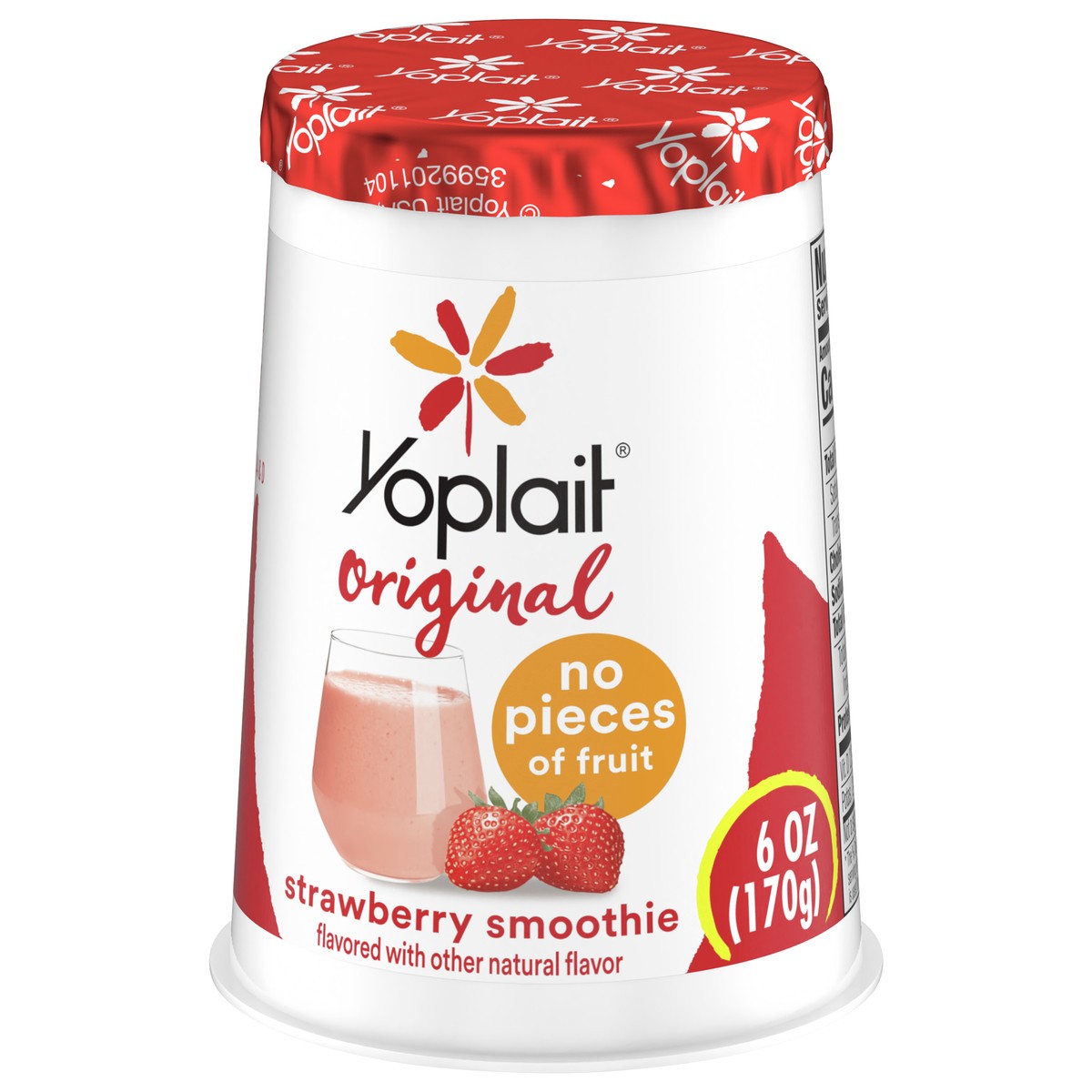 slide 7 of 11, Yoplait Original Strawberry Smoothie Low Fat Yogurt, 6 OZ Yogurt Cup, 6 oz