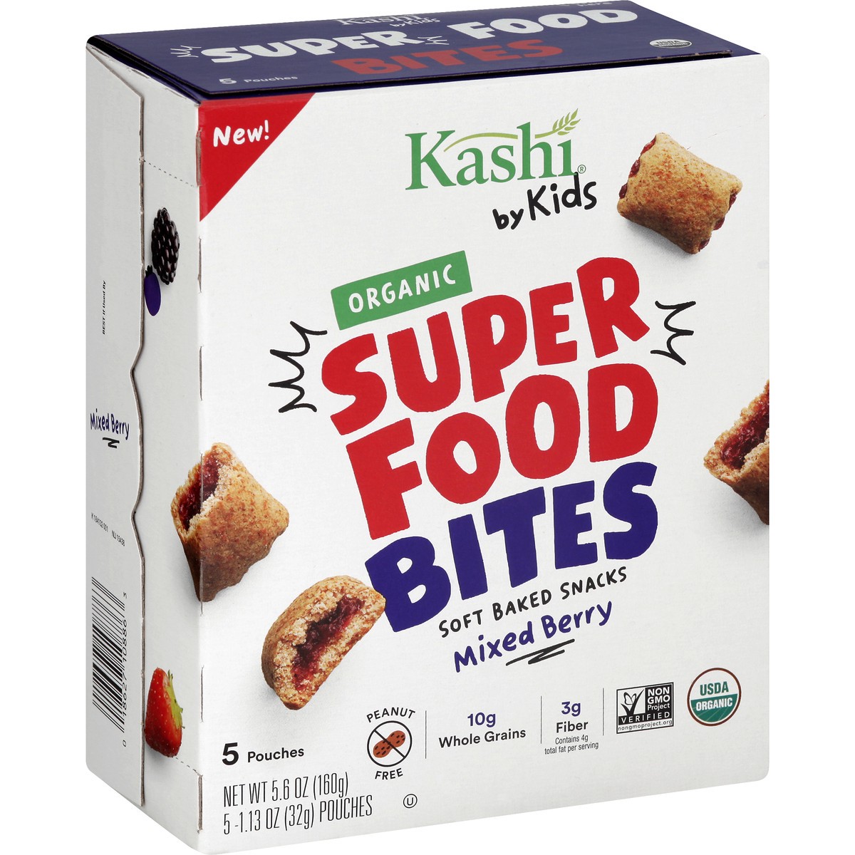 slide 9 of 10, Kashi Organic 5 Pack Mixed Berry Super Food Bites 5 ea, 5 ct