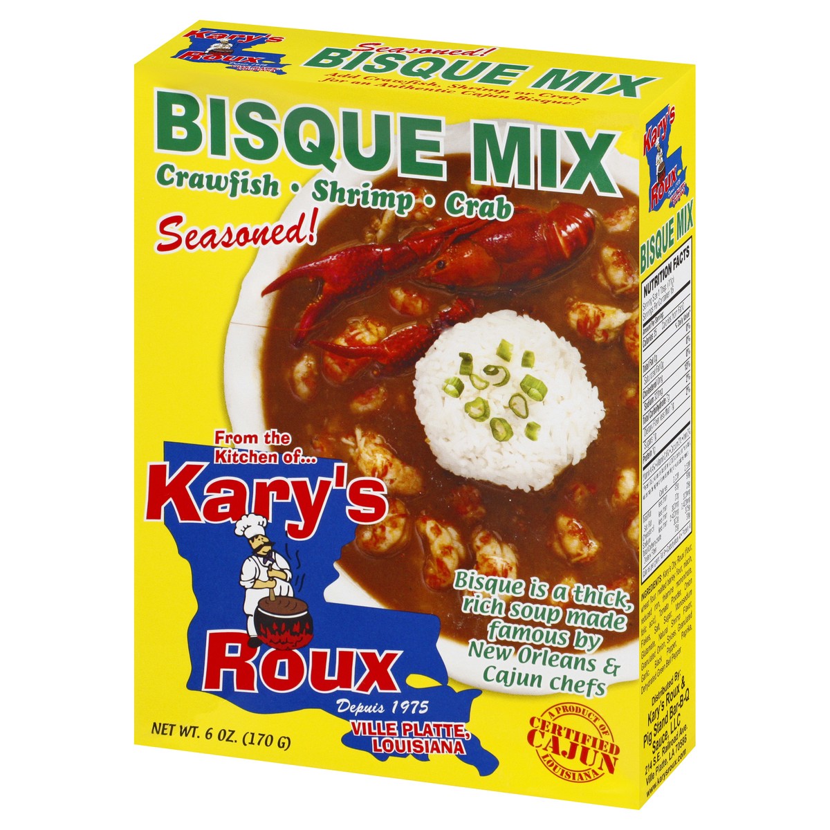slide 7 of 10, Kary's Crawfish Shrimp Crab Bisque Mix 6 oz, 6 oz