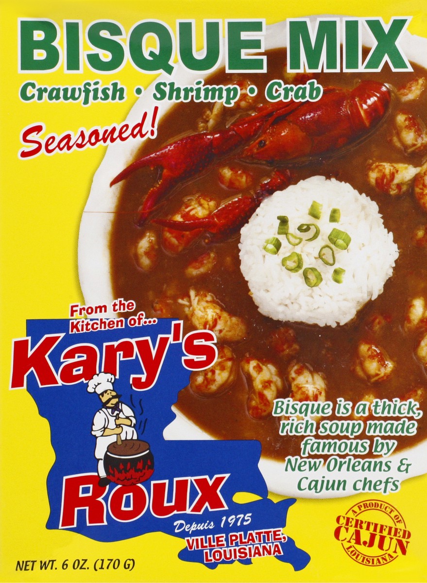 slide 1 of 10, Kary's Crawfish Shrimp Crab Bisque Mix 6 oz, 6 oz