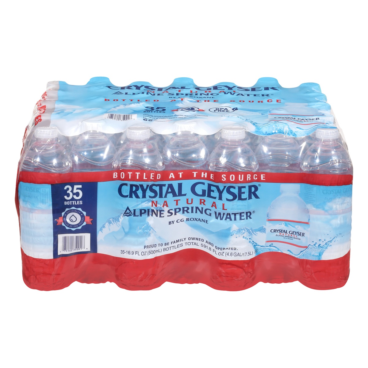 slide 1 of 9, Crystal Geyser Natural Alpine Spring Water 35 - 16.9 fl oz Bottles, 
