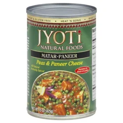 Jyoti Natural Foods Matar-Paneer Peas & Paneer Cheese
