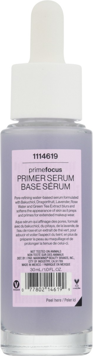 slide 8 of 9, wet n wild PrimeFocus Refine Pores Primer Serum 1.0 fl oz, 1.01 oz