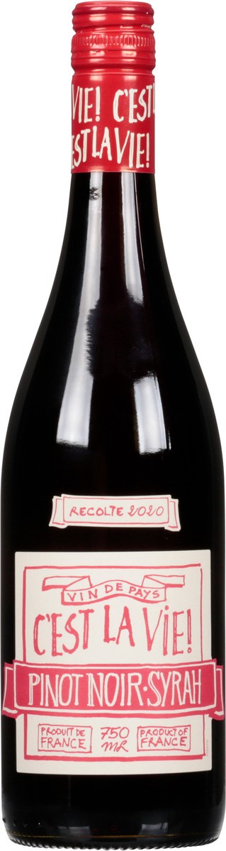 slide 12 of 12, Cest la Vie Pinot Noir Syrah 750 ml Bottle, 750 ml