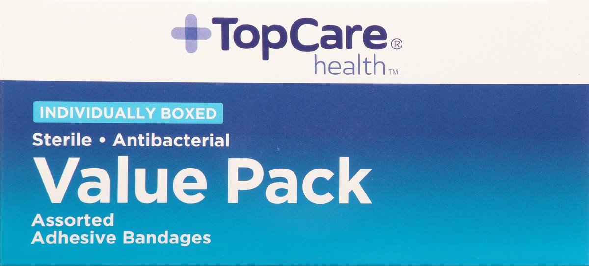 slide 2 of 15, TopCare Health Value Pack Assorted Adhesive Bandages 120 ea, 120 ct