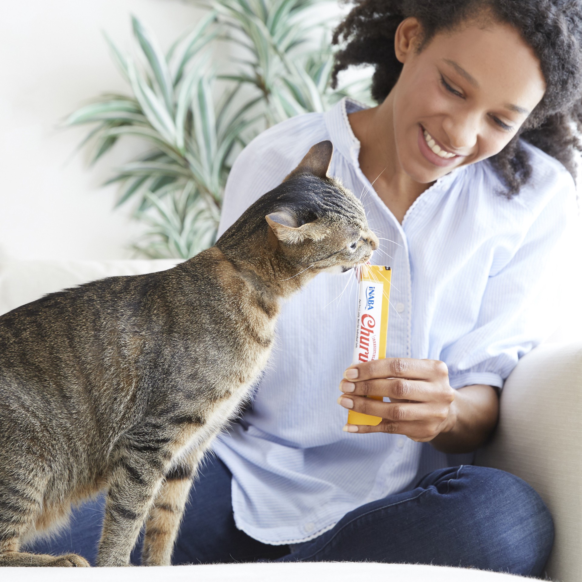 slide 6 of 9, Inaba Churu Cat Treats, Grain-Free, Lickable, Squeezable Creamy Purée Cat Treat with Vitamin E & Taurine, 0.5 Ounces Each Tube, 50 Tubes, Tuna & Chicken Variety, 50 ct