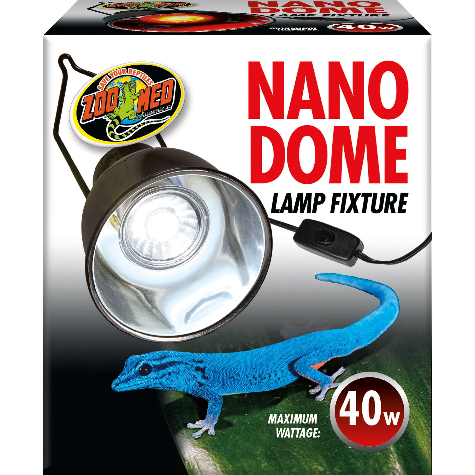 slide 1 of 1, Zoo Med Nano Dome Single Lamp Fixture, 1 ct