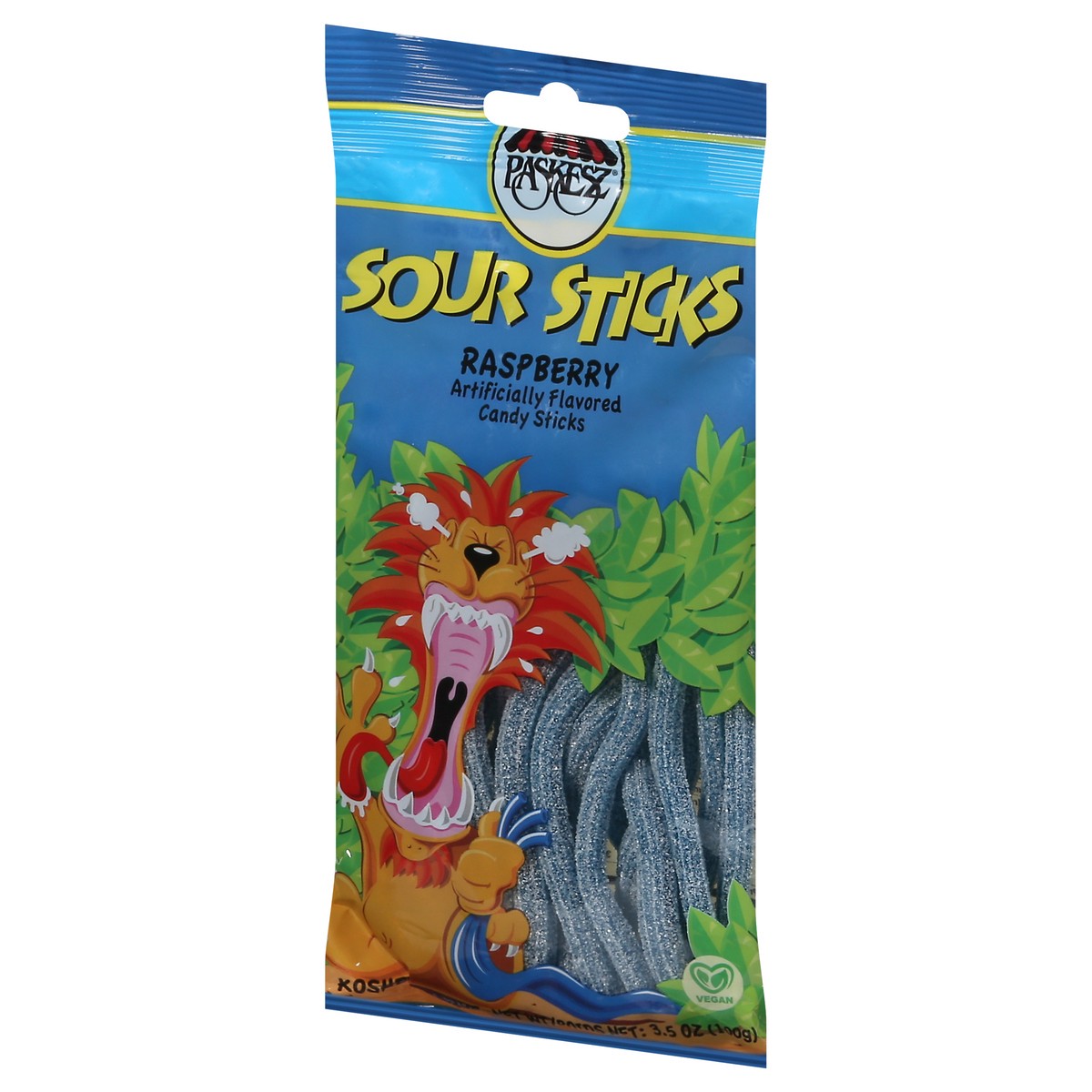 slide 7 of 9, Paskesz Sour Sticks Raspberry - 3.5 Oz, 3.5 oz