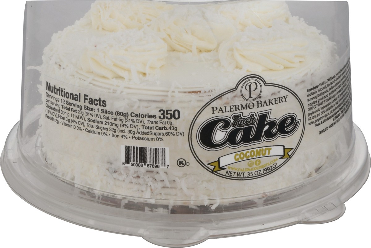 slide 2 of 6, Palermo's Bakery 7 Inch Coconut Cake 35 oz, 35 oz