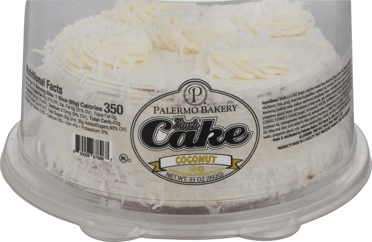 slide 5 of 6, Palermo's Bakery 7 Inch Coconut Cake 35 oz, 35 oz