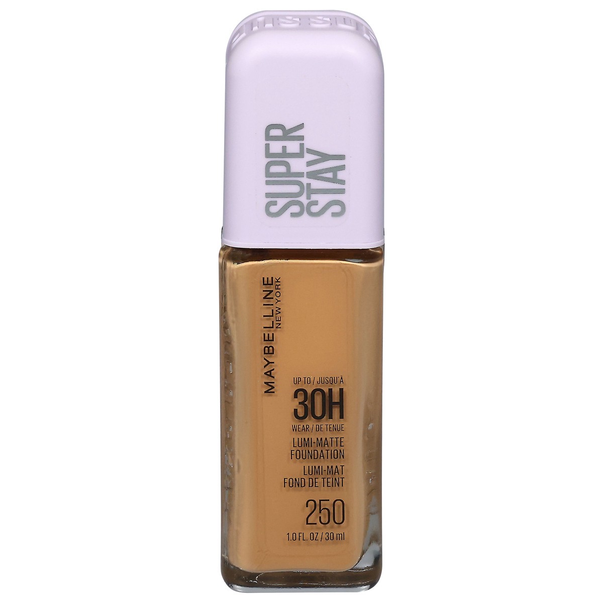 slide 1 of 12, MAYBELLINE Mny Sstay Lumi Matte Fd Shade 250, 11 oz