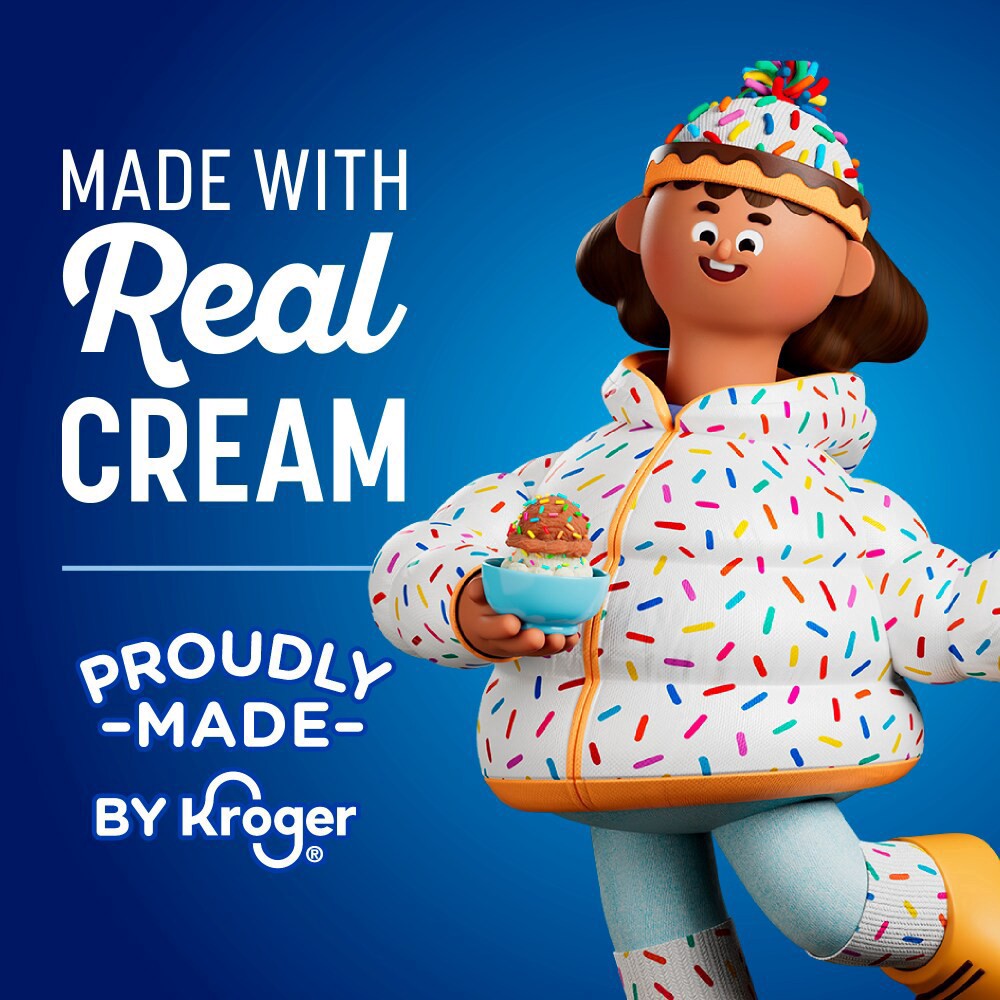 slide 3 of 5, Kroger® Cookies 'N Cream Ice Cream Pint, 16 oz