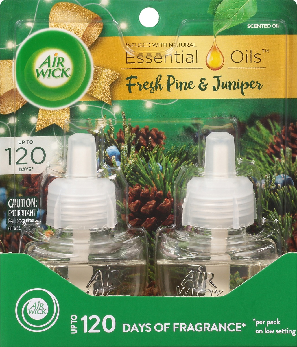slide 8 of 10, Air Wick Woodland Pine Scented Oil Twin Refill, 2 ct