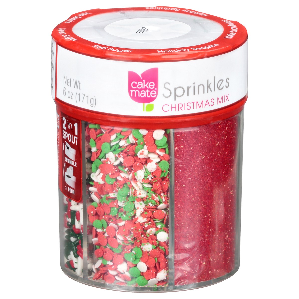 slide 6 of 12, Cake Mate Christmas Mix Sprinkles 6 oz, 6 oz