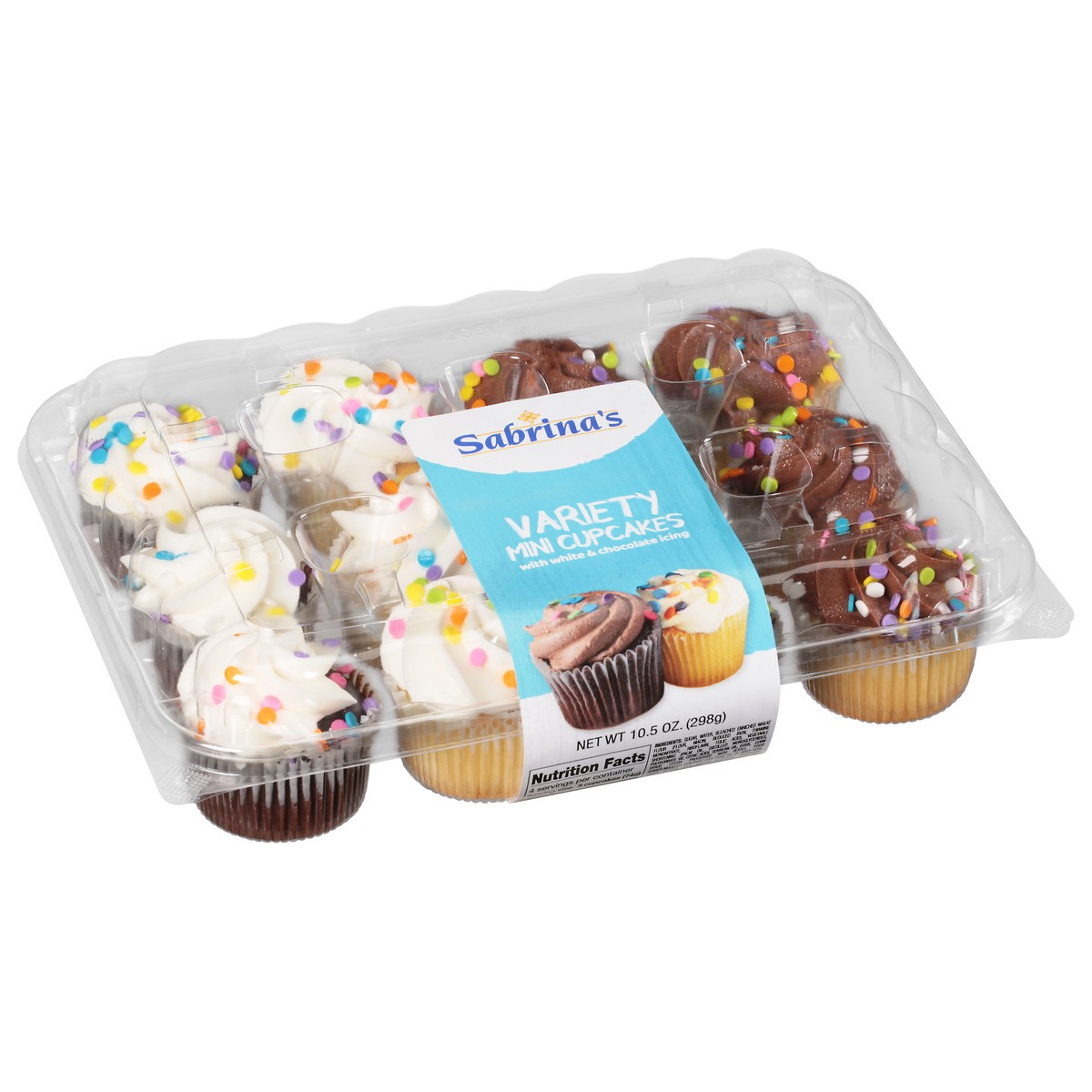 slide 8 of 14, Sabrina's Sabrinas Cupcake Mini Gold & Chocola, 10.5 oz