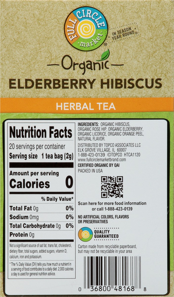 slide 2 of 18, Full Circle Market Organic Tea Bags Immunity Herbal Tea - 20 ct, 20 ct