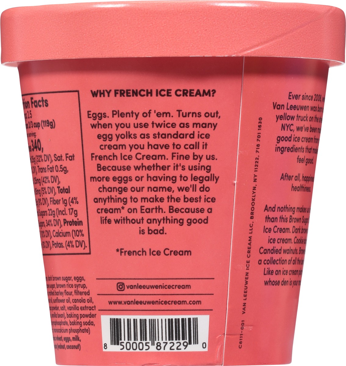 slide 5 of 9, Van Leeuwen Brown Sugar Chunk French Ice Cream 14 fl oz, 14 fl oz