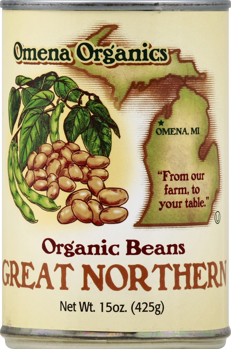 slide 2 of 2, Omena Organics Beans 15 oz, 15 oz