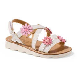 Falls Creek Kids Fc Kids Tod Girls Sndl Daisy, White, 8