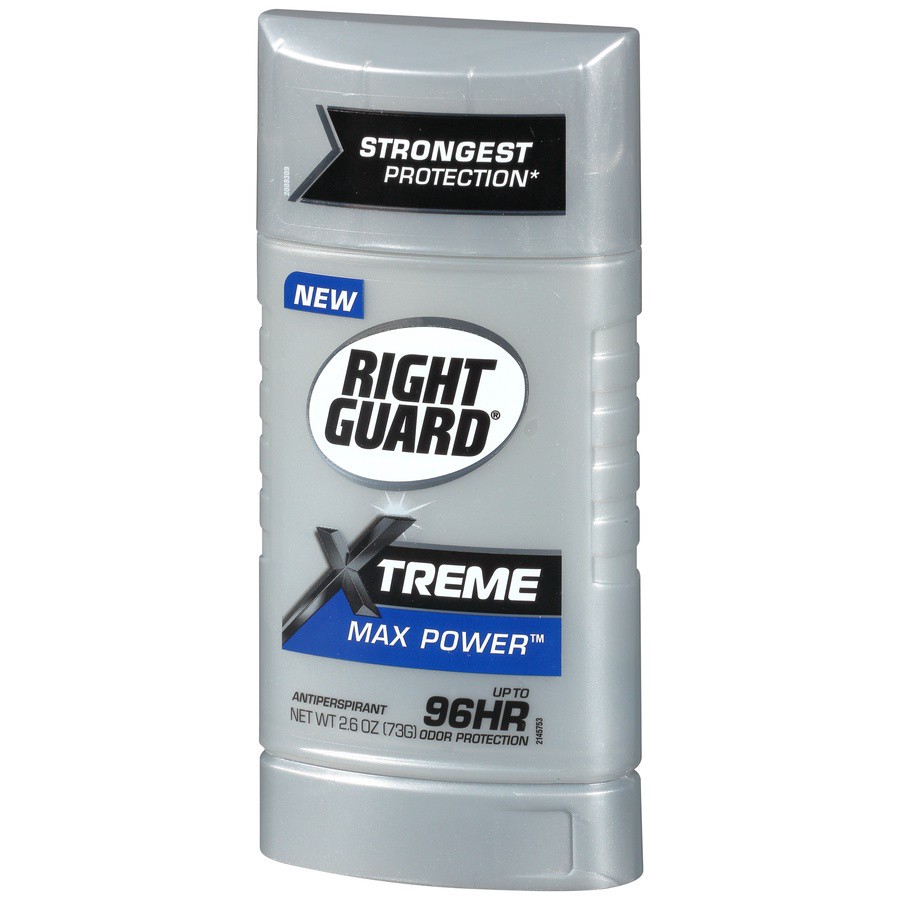 slide 4 of 6, Right Guard Xtreme Max Power Solid Antiperspirant, 2.6 oz