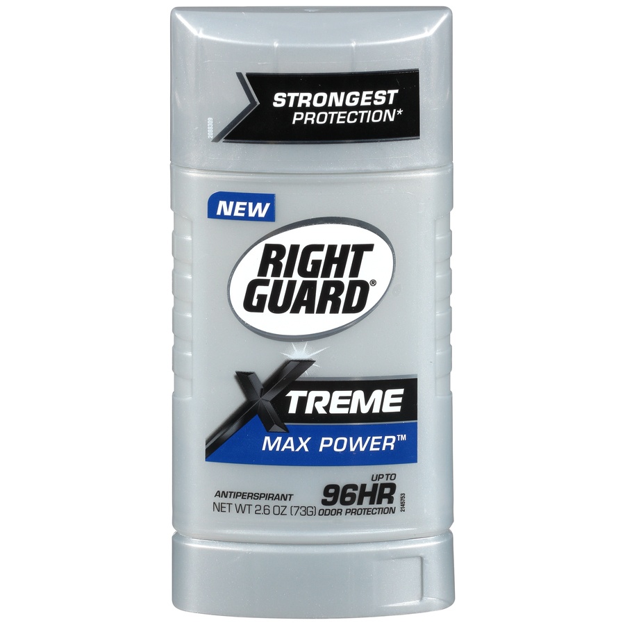 slide 1 of 1, Right Guard Xtreme Max Power Solid Antiperspirant, 2.6 oz