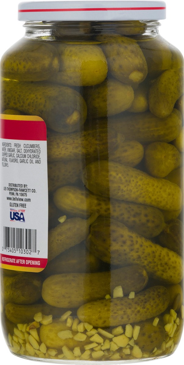 slide 8 of 12, Bell-View Kosher Midgets Dill Pickles 32 fl oz, 32 fl oz