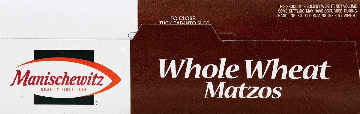 slide 4 of 4, Manischewitz Whole Wheat Matzos 10 oz, 10 oz