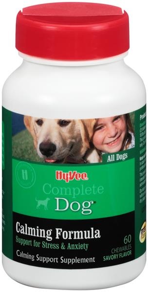 slide 1 of 1, Hy-Vee Complete Dog Calming Formula Support For Stress & Anxiety, 60 ct