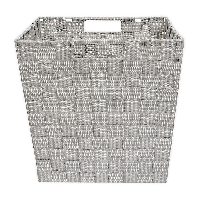 slide 1 of 2, Relaxed Living Woven Stripe Storage Basket, 11 in