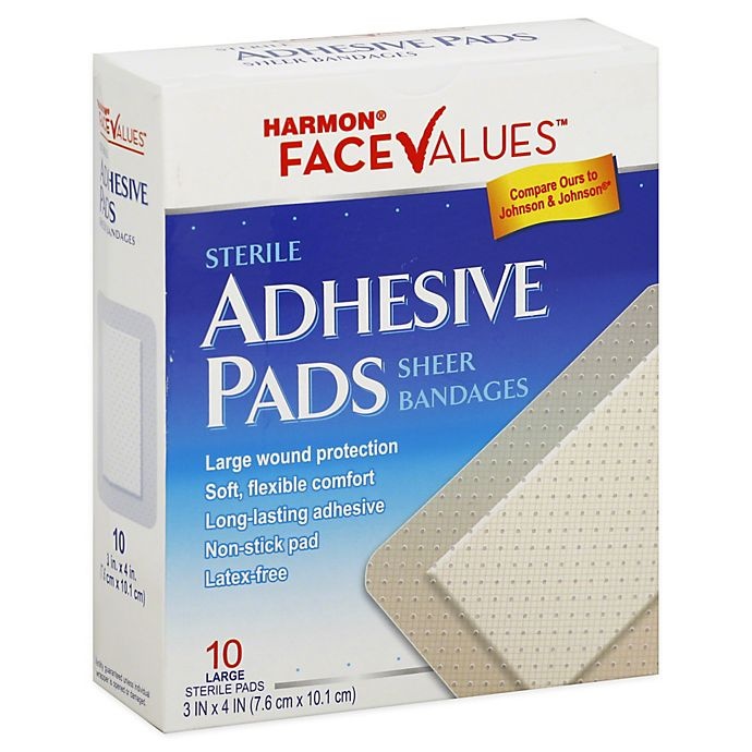 slide 1 of 1, Harmon Face Values Adhesive Pads, 10 ct