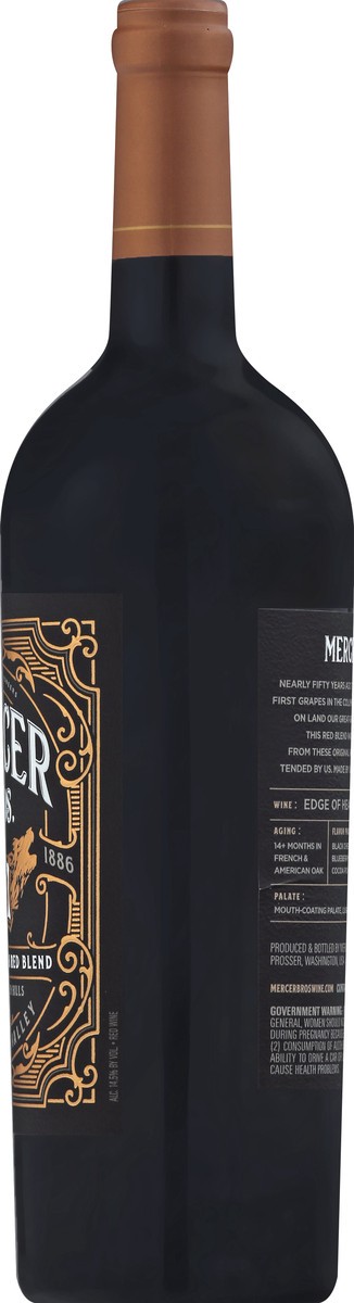 slide 8 of 11, Mercer Bros Horse Heaven Hills 2017 Columbia Valley Edge of Heaven Red Blend 750 ml, 750 ml