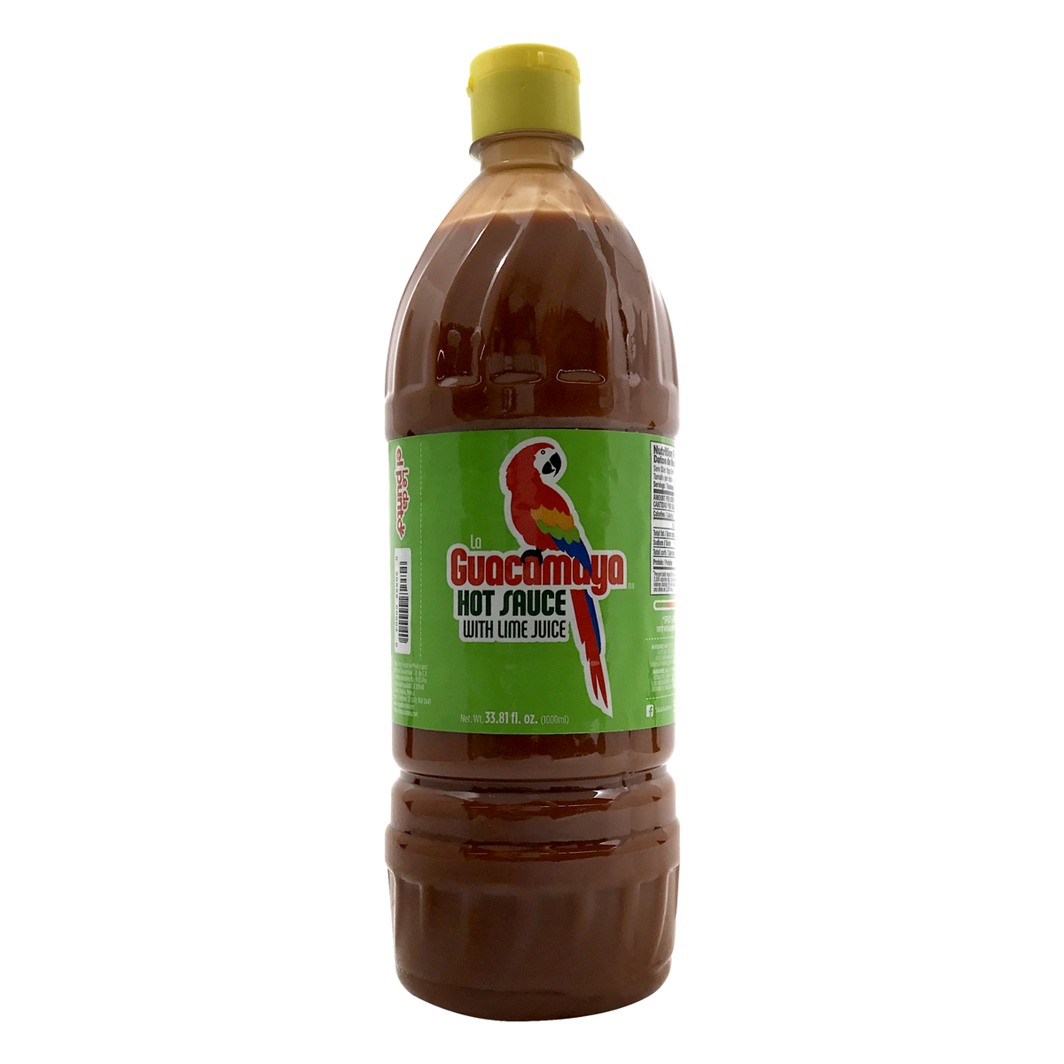 slide 1 of 1, La Guacamaya Hot Sauce With Lime, 33.8 oz