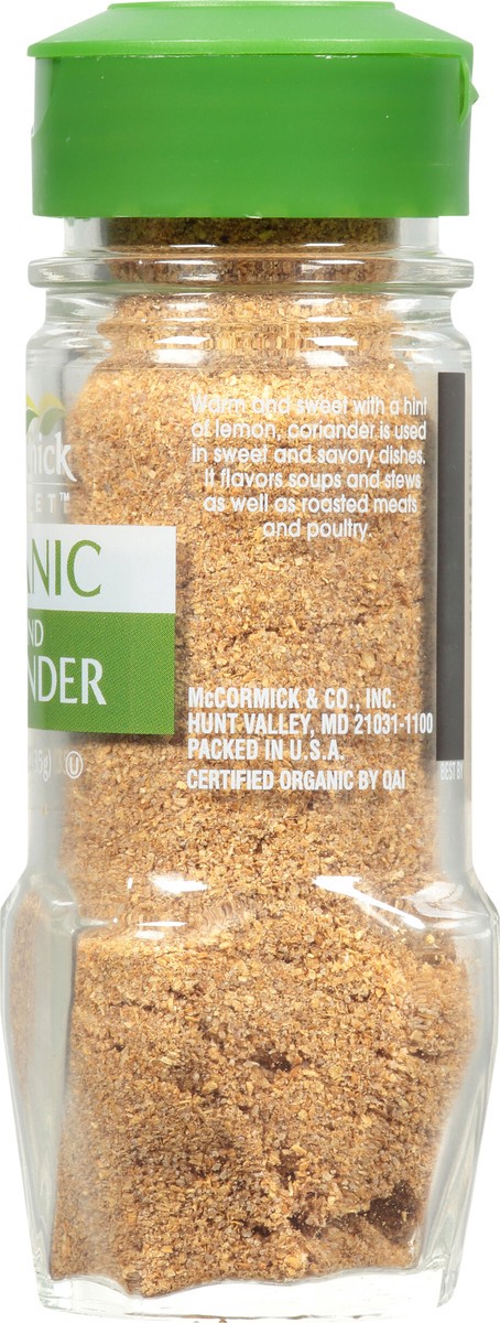 slide 5 of 7, McCormick Gourmet Organic Ground Coriander, 1.25 oz, 1.25 oz