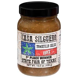 Casa Silguero Hot Tomatillo Salsa 15.5 oz