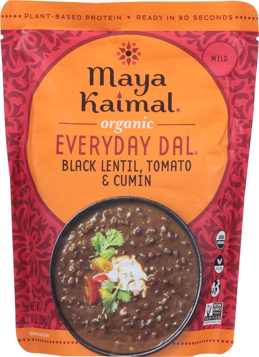 slide 4 of 9, Maya Kaimal Mild Organic Black Lentil, Tomato & Cumin Everyday Dal 10 oz, 10 oz