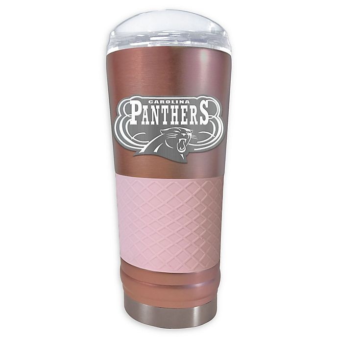 slide 1 of 1, NFL Carolina Panthers Rose Gold Draft Vacuum-Insulated Tumbler, 24 oz