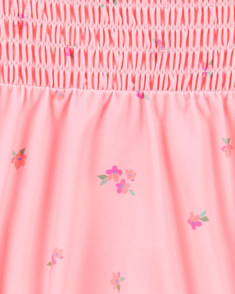 slide 3 of 4, Oshkosh Baby 1-Piece Floral Swimsuit Pink 12M, 1 ct