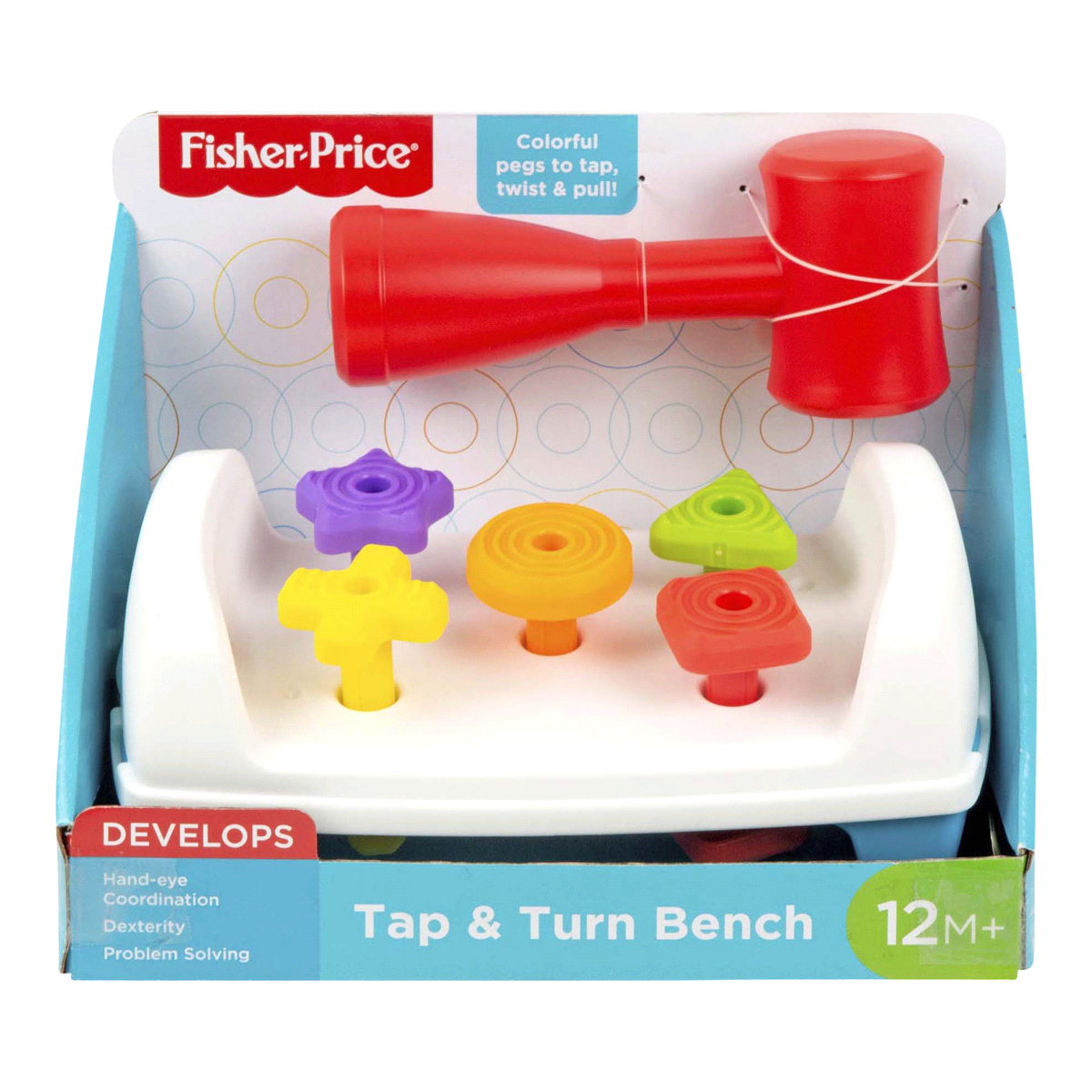 slide 1 of 5, Fisher-Price Tap & Turn Bench, 1 ct