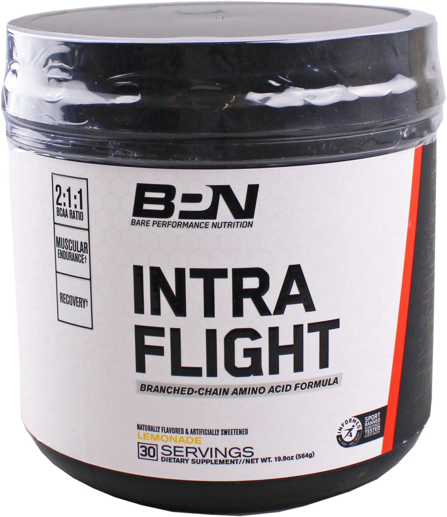 slide 1 of 1, Bare Performance Nutrition Lemonade Intra Flight, 19.9 oz