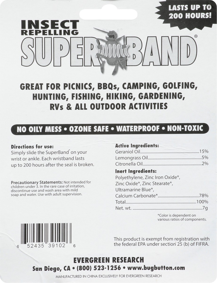 slide 8 of 12, Super Band SuperBand Insect Repelling Wristbands 2 ea, 2 ct