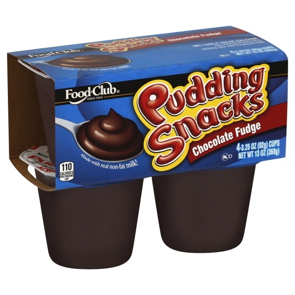 slide 1 of 1, Food Club Chocolate Fudge Pudding Snacks, 13 oz