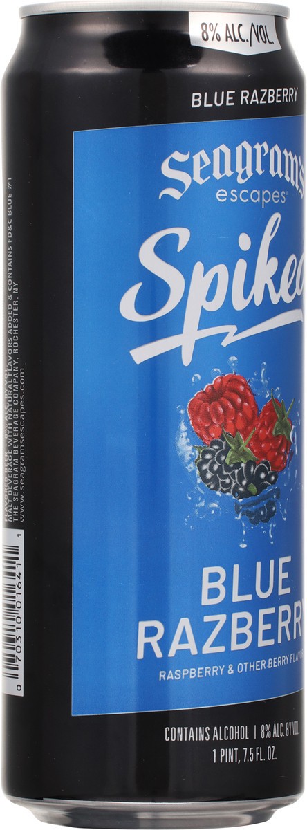 slide 7 of 11, Seagram's Seagrams Spiked Blue Razberry, 23.5 oz