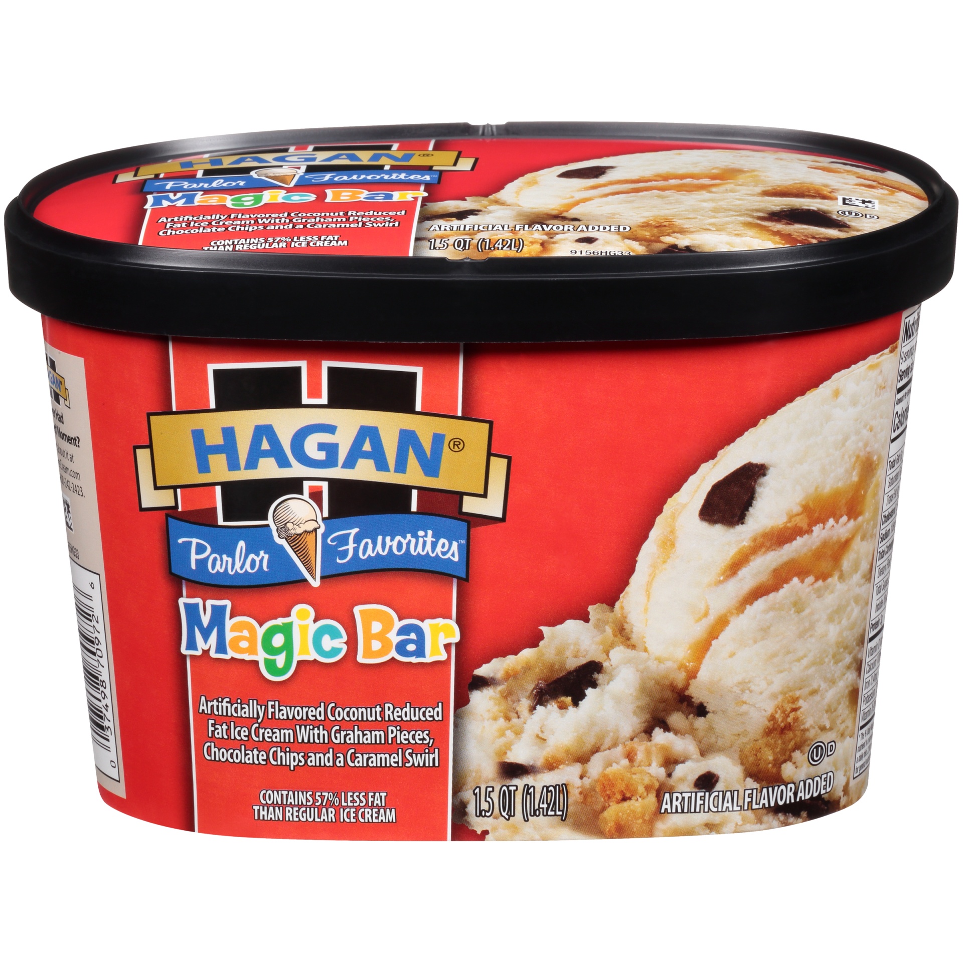slide 1 of 7, Hagan Magic Bar Ice Cream, 1.5 qt